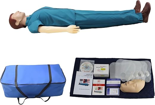 CPR Manikins for Doctor Nursing Training Medical Teaching CPR Dummy Full Body CPR Manikin Adult Training Manikin Kit