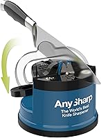 Vista 2 de AnySharp – EDICIONES – Afilador de cuchillos sin manos - Herramienta de afilado fácil de usar con base de succión PowerGrip y ángulo preestablecido