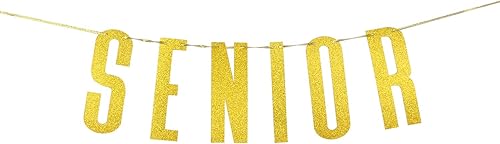 Cartel dorado con purpurina para graduación de felicitaciones, decoración de banderines para fiesta de graduación de secundaria