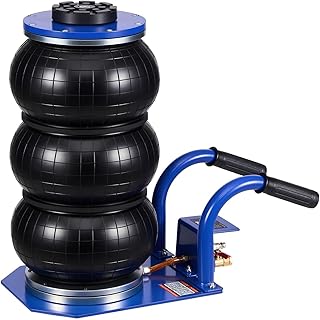 VEVOR Air Jack, 3 Ton/6613 lbs Triple Bag Air Jack, Airbag with Six Steel Pipes, Lift Up to 17.7 inch/450 mm, 1-6 s Fast Lifting Pneumatic with Short Handles for Car, SUV, Pickup Truck Repair, Garage