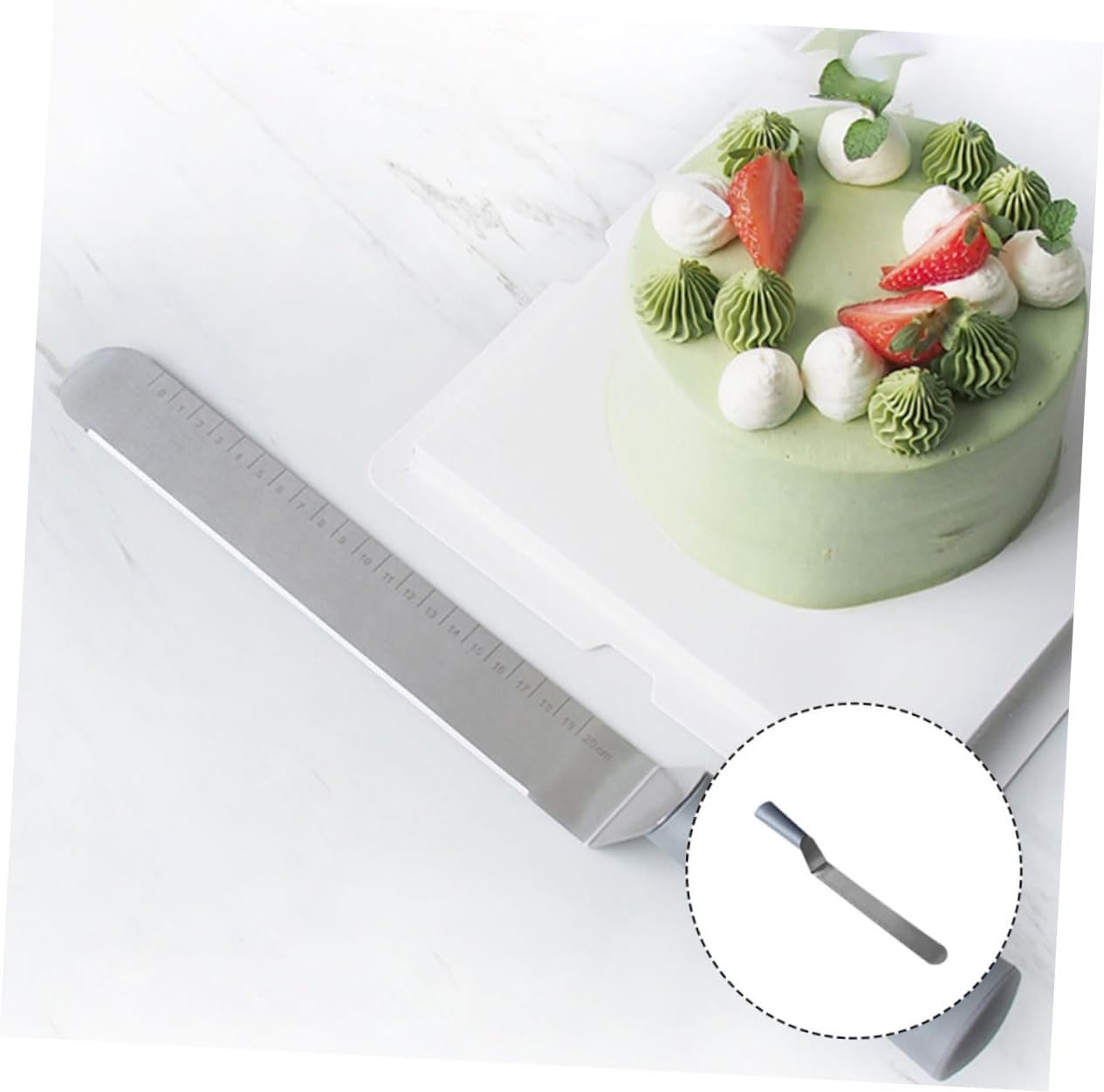 Cake Cream Spatula Baking Scraper Tool Stainless Steel Thickened