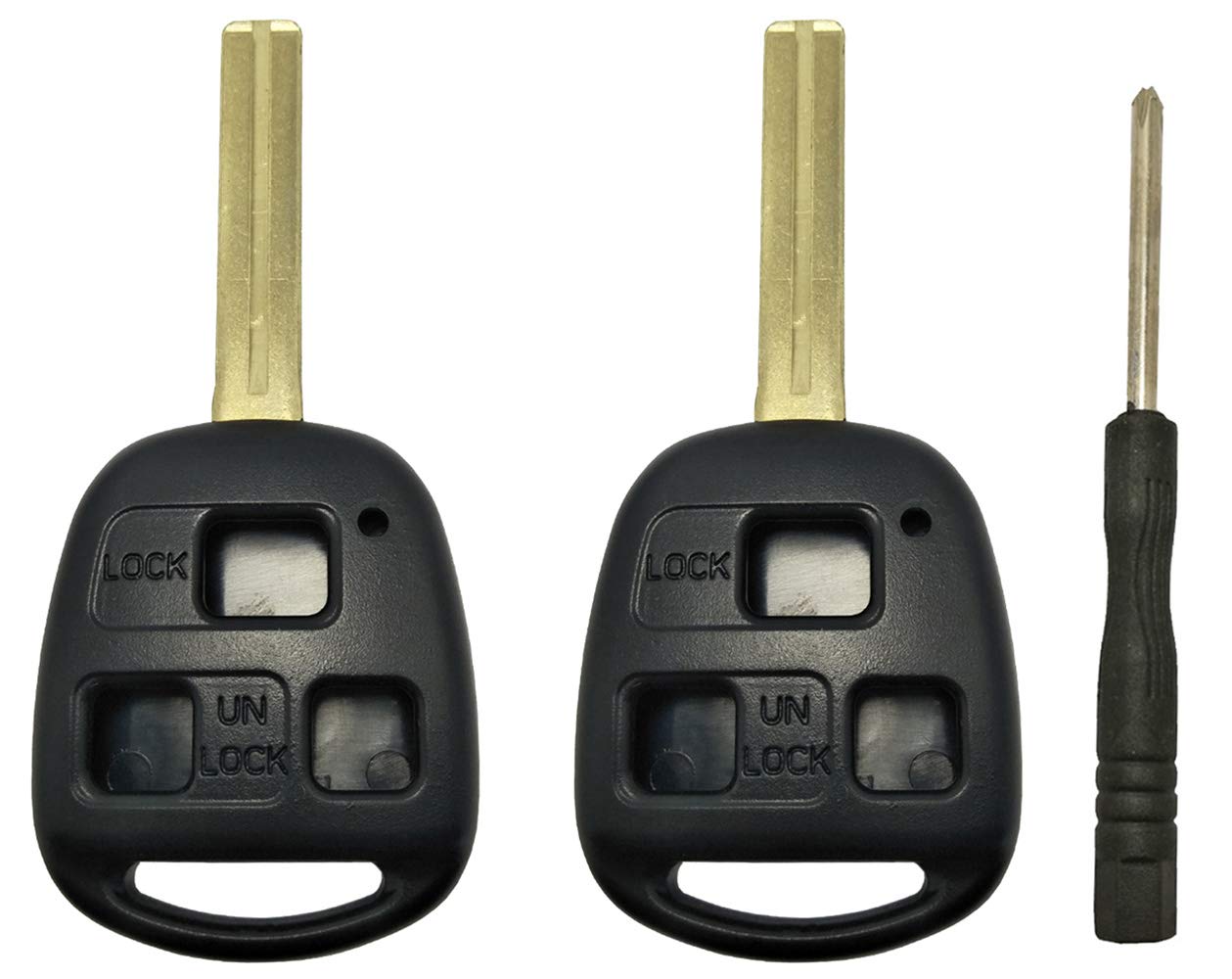 Unbranded Lexus Remote Key Fob Uncut Blade Shell Case – Replacement Housing