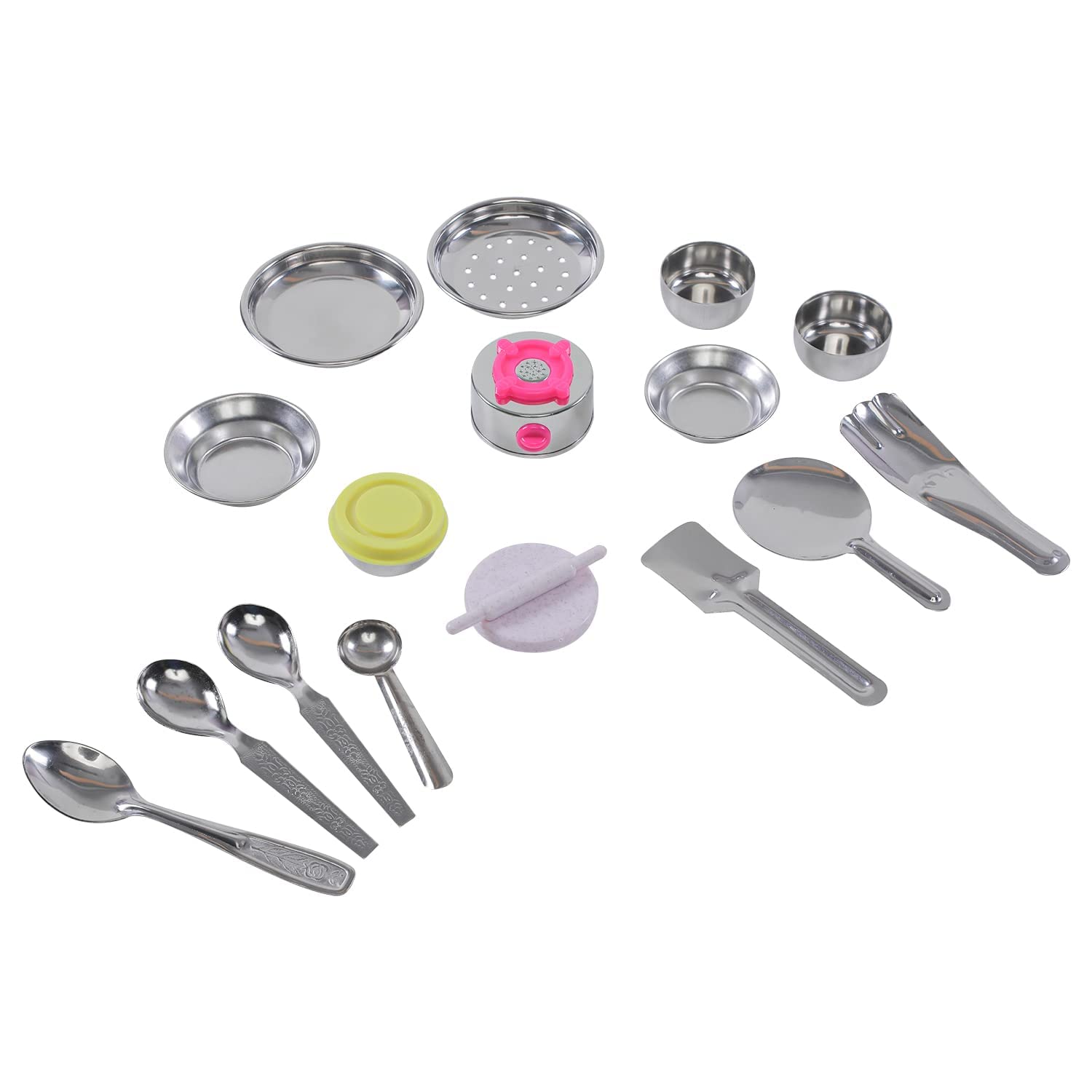 Its My Kitchenware Set Cute Mini Toy Kitchen Stainless Steel Utensils Non Toxic Indian Set for Girls Age 3 Years Plus no Sharp Edges 12 pcs (B0BN6HCC6Z) Amazon Price History, Amazon Price Tracker