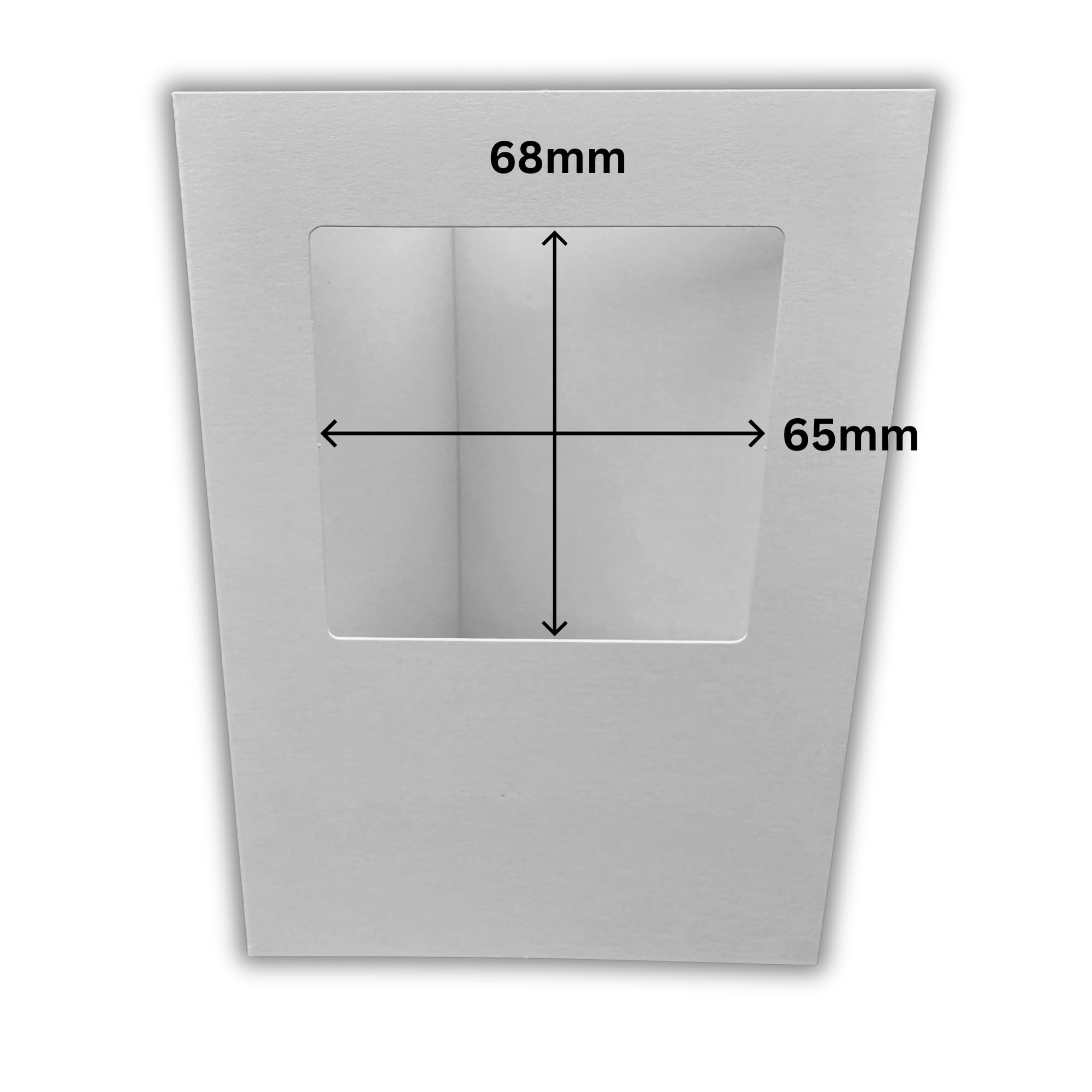 Stella Weds 10 Pack A6 White Rounded Top Square Aperture Card Blanks & Envelopes, Tri-Fold - Image 3