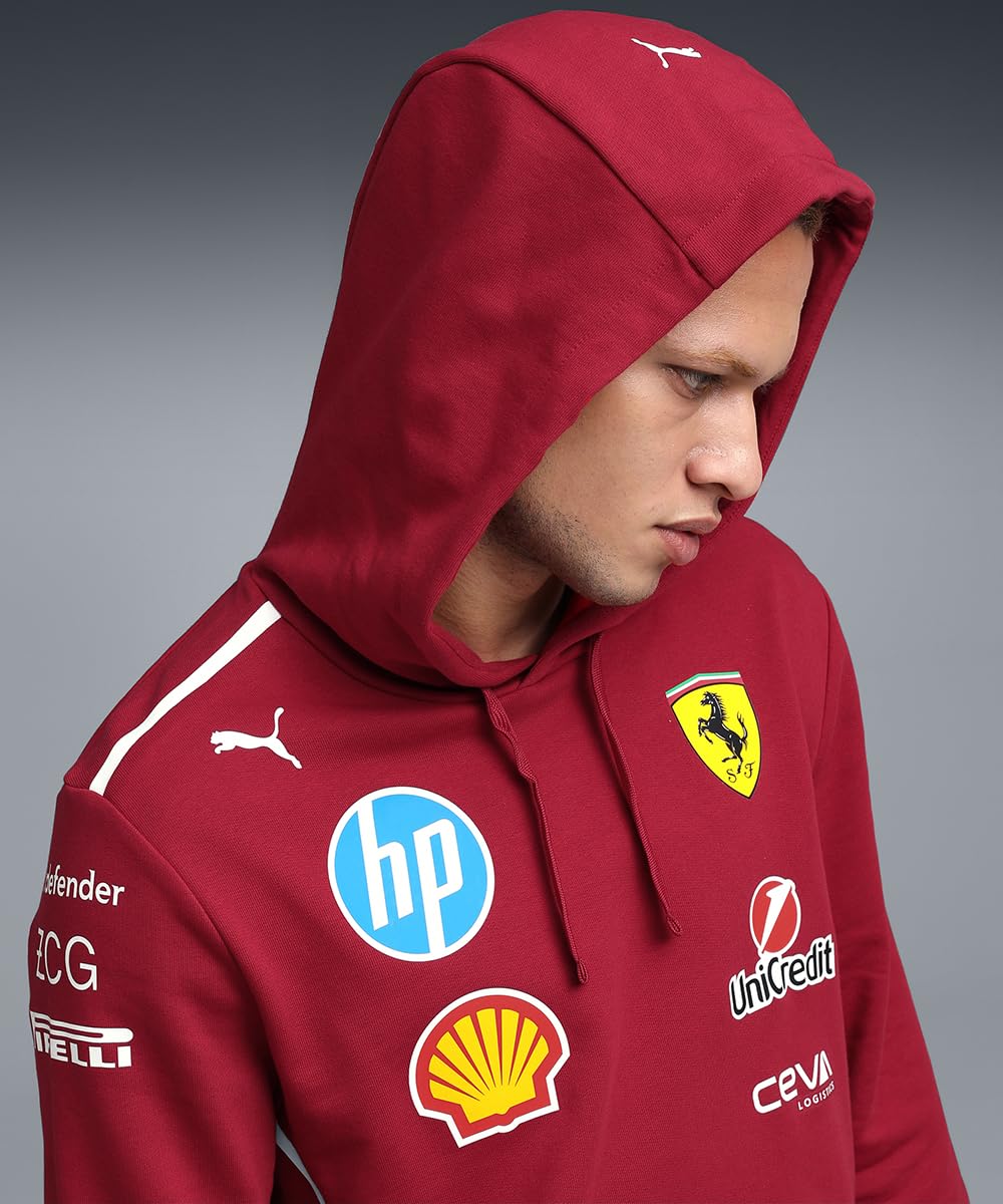 PUMA Scuderia Ferrari F1 Sudadera del Equipo 2025 - Rojo - Talla
