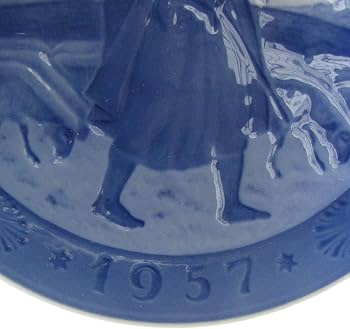 Amazon.co.jp: ロイヤルコペンハーゲン イヤープレート 1957年 昭和32