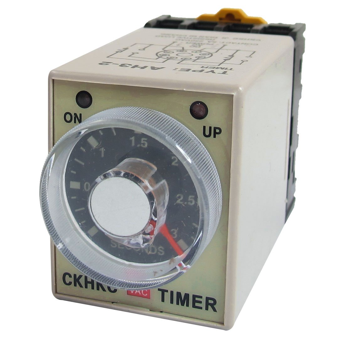 Minuterie de précision AH3-2 220V AC relais DPDT 8P 3 secondes pour armoire électrique