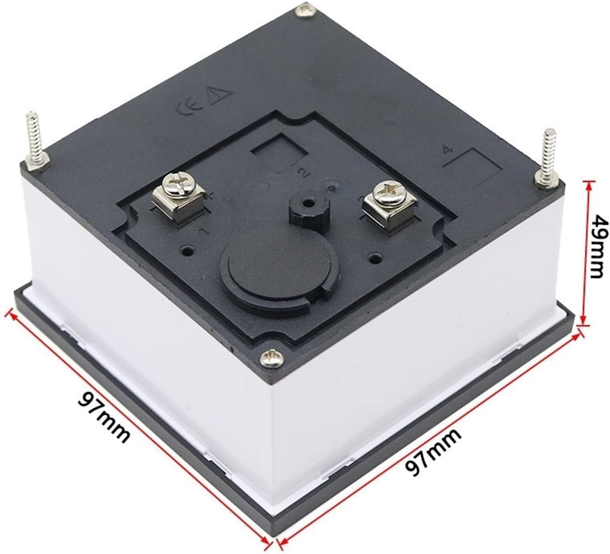 MOBYAT SQ-96-HZ Pointer Type AC 100/220V/380V Analog Panel Frequency Meter Tester Gauge Hz Indicator 45-55Hz 45-65Hz 55-65Hz 96x96mm 1Pcs (Color : 45-65Hz, Size : 110V)
