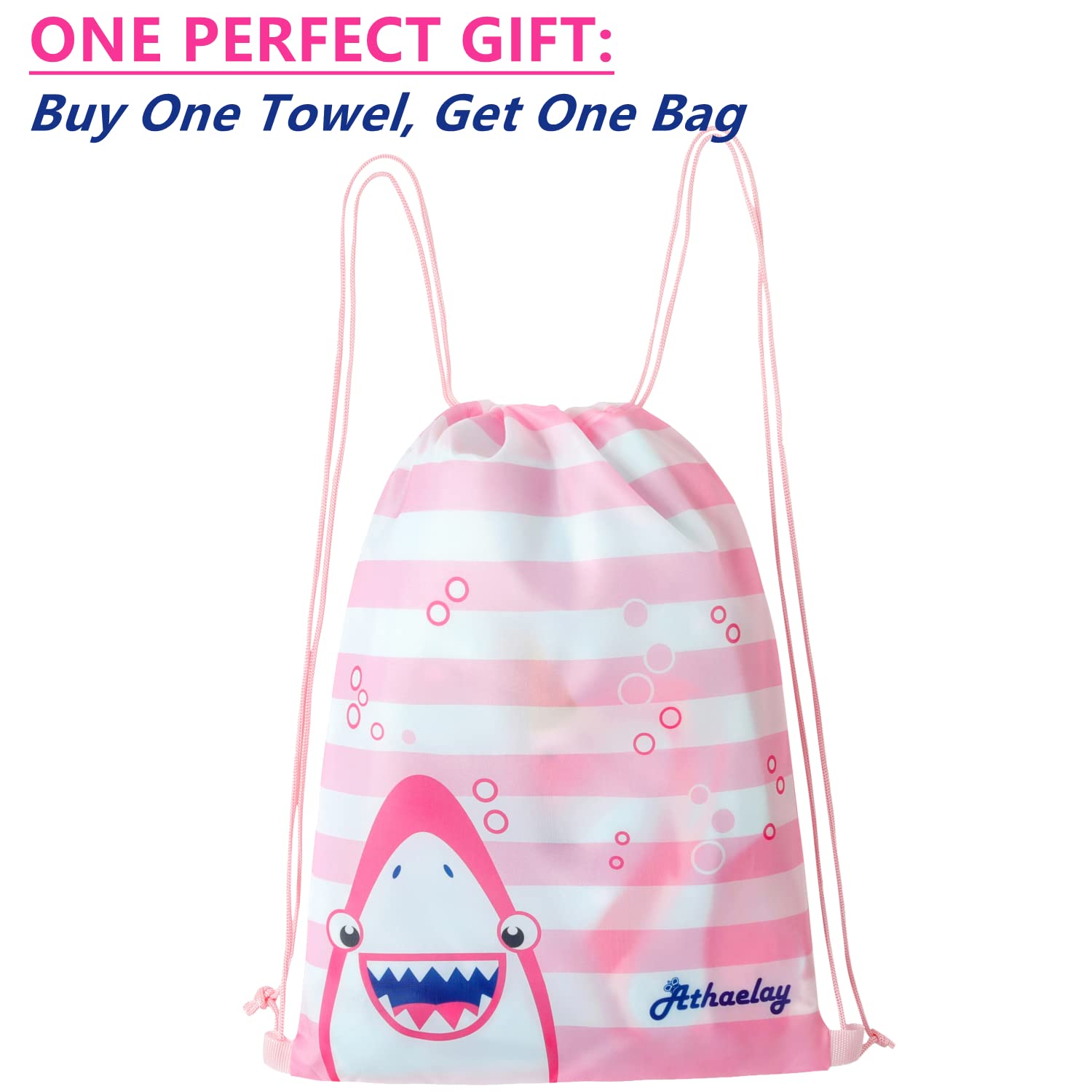 Poncho de toalla de playa con capucha de sirena rosa para niños y niñas, para baño, piscina, natación, poncho de baño de microfibra suave y ligera