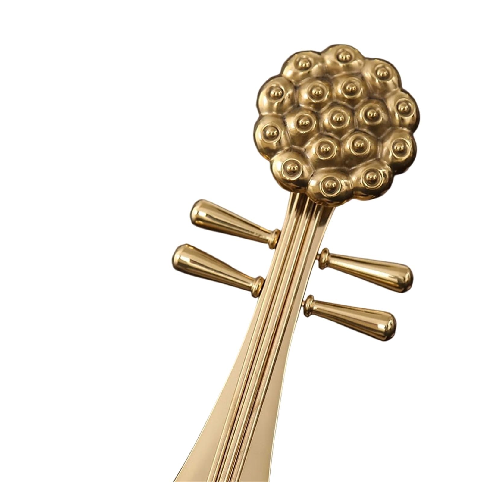 Miniaturowe modele trąbek Mosiężna Ozdoba Pipa Instrument Muzyczny Ekspozycja Księżycowej Lutni(3/4)