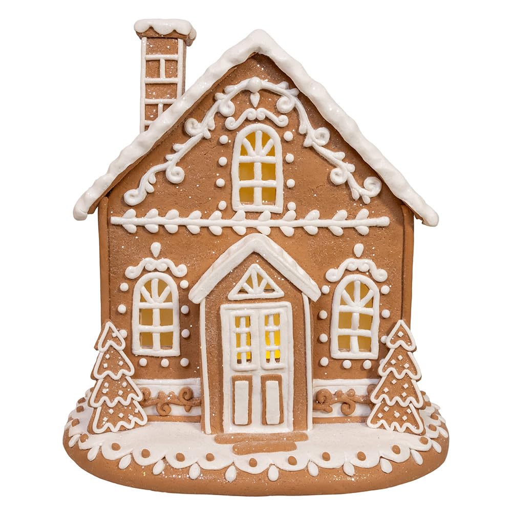 Maison en pain d'épices Kurt Adler sans fil pour illuminer vos fêtes