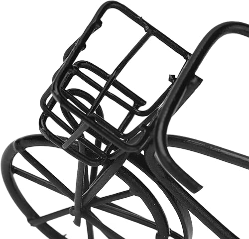 Miniatura 9 de Mini bicicleta de casa de muñecas, bicicleta de metal móvil para muñecas