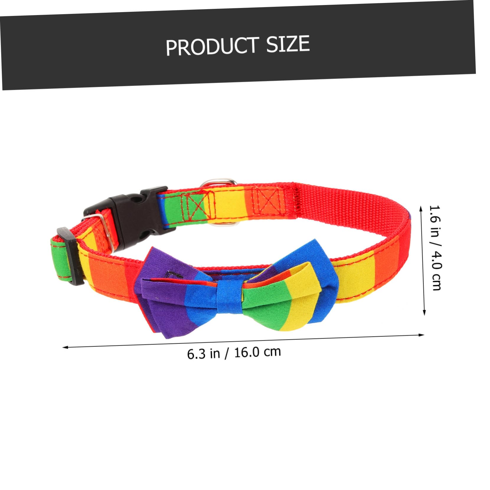 INOOMP 5pezzi Collare Per Cani e Gatti Regolabile Con Design Arcobaleno Accessorio Pet Per Feste e Occasioni Speciali Comfort e Sicurezza Per Tuo Zampe