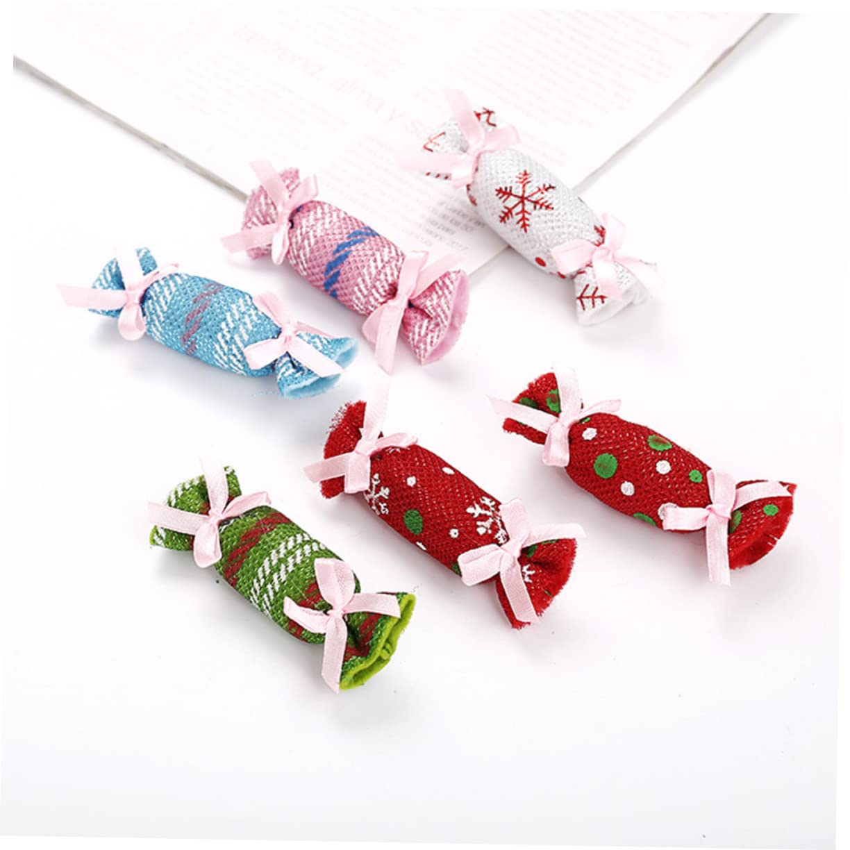 Happyyami STK Katze Bonbon Spielzeug Katzenminze Spielzeug Kätzchen Spielzeug Katzenbonbonspielzeug Süßigkeiten Spielzeug Stoff Süßigkeiten Hundebissspielzeug Tuch Katze Haustier Beissen