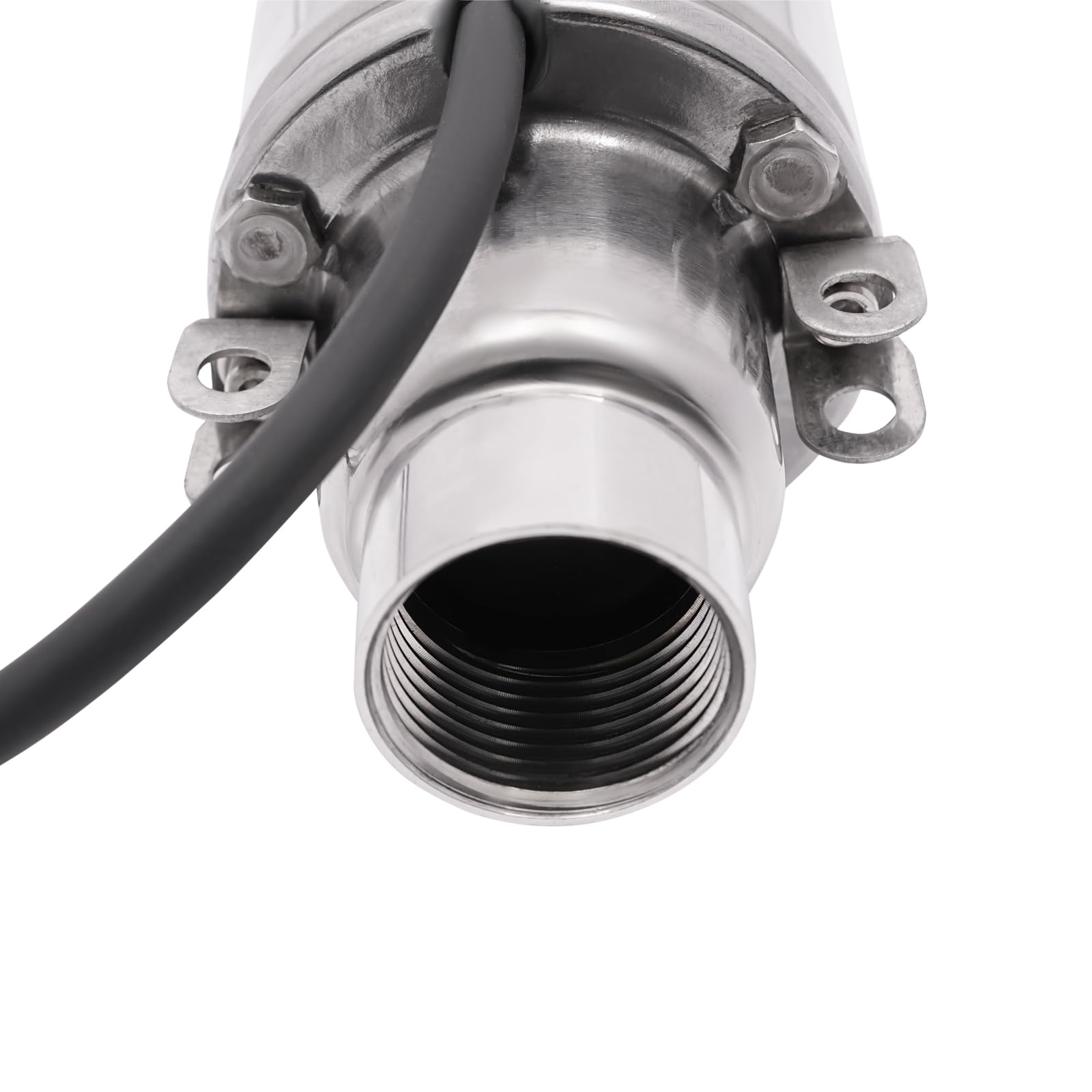 Pompa per fontana profonda 550 W, 230 V, 2850 giri/min, portata 1,8 m³/395.94 gal/h, altezza di mandata 90 m/295,28 ft, profondità di immersione 60 m/196,85 ft, pompa sommergibile in acciaio inox,