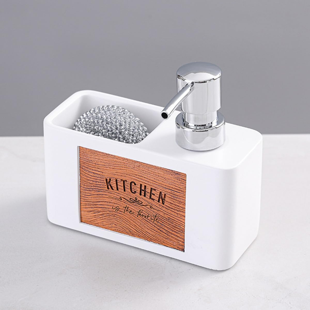Dispensador de Loción para Manos y Lavavajillas en Cocina y Baño, Material Resina y Abs, Diseño Elegante y Mantenimiento Fácil