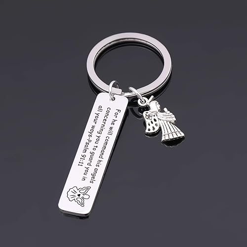 Miniatura 3 de Joyería religiosa Biblia Versículo Llavero Bautismo Joyería Confirmación Regalo