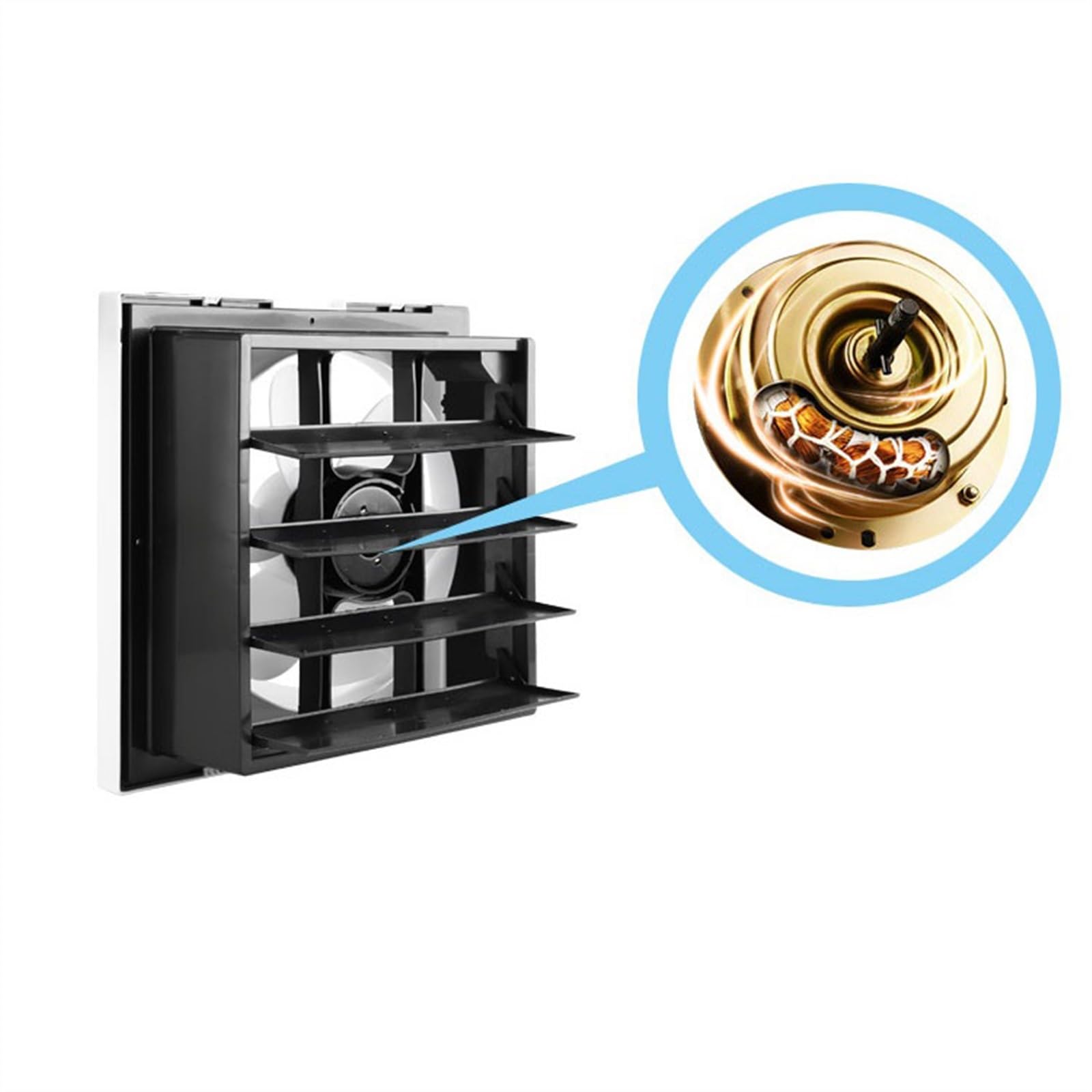 Wentylator wyciągowy 10 Cal domowy wyciszony wentylator wentylator kuchenny wentylator wyciągowy żaluzja wentylator wyciągowy okno łazienki wentylator wyciągowy Wentylator wyciągowy do piwnicy