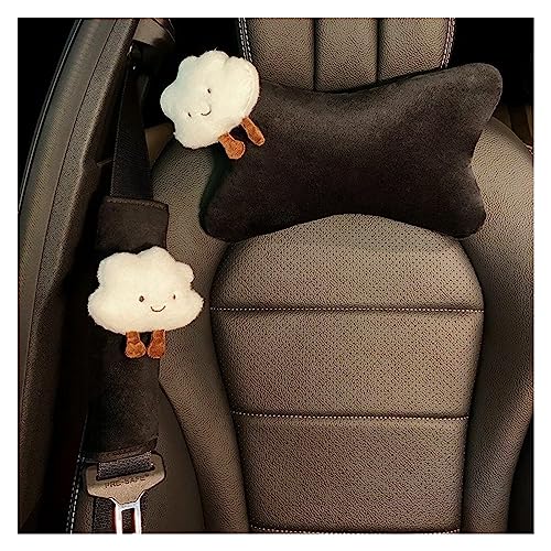 Housse de siège de voiture en peluche nuage | Confort hiver universel (2pcs)