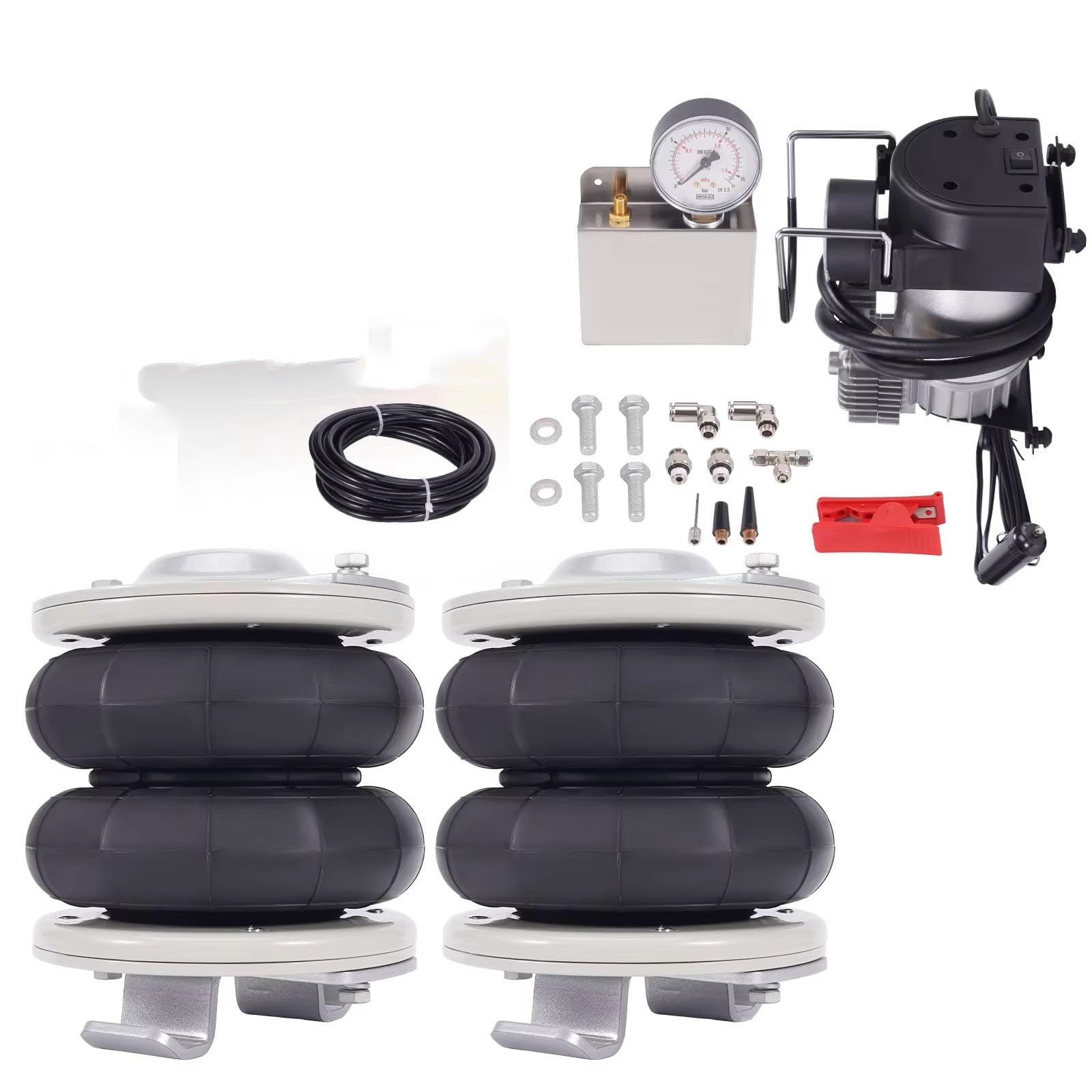 Compatible Avec Peugeot Pour Boxer 1994-2023 Avec Kit D'assistance De Sac À Soufflet De Suspension Pneumatique Pour Camping-car Avec Compresseur Air Ressort Suspension