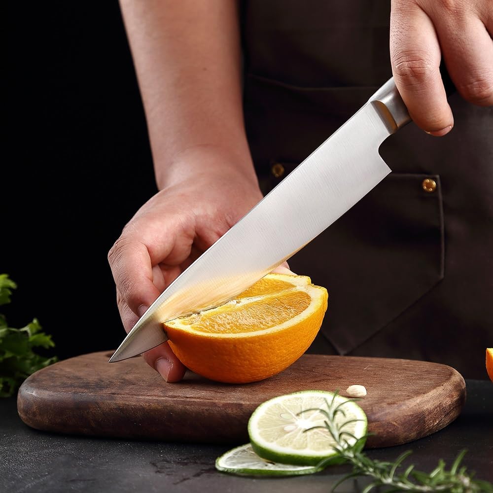 Meat Cleaver,Cleaver Knife 8.5 Inch Chef Knives Japanese Stainless Steel Sharp Kitchen Knife Utility Knife Santoku Filleting Cleaver Slicing Tools