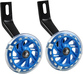 Axdwfd Kids Bike Kids Bike Support Wheels, 1 Pair Bicycle Training Wheels For Kids, Black Auxiliary Wheel, Support Wheels for 12-20 Inch Bikes Bicycle