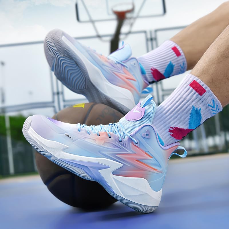 Women's Men's Basketball Shoes Fashion Volleyball Sneakers Breathable Comfortable Non Slip Lace Up Sport Outdoor Shoe 5