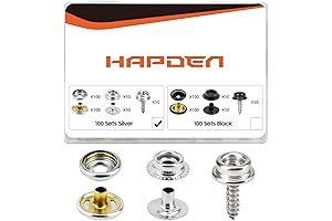 350 Pcs Marine Snaps Stainless Steel Cover Button Snap Fasteners Heavy Duty Kit