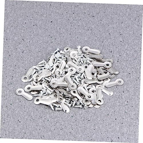Image of DIY Photo Album Frame Locks 200pcs Silver Melon Tablets Easy to Install for Home Decor