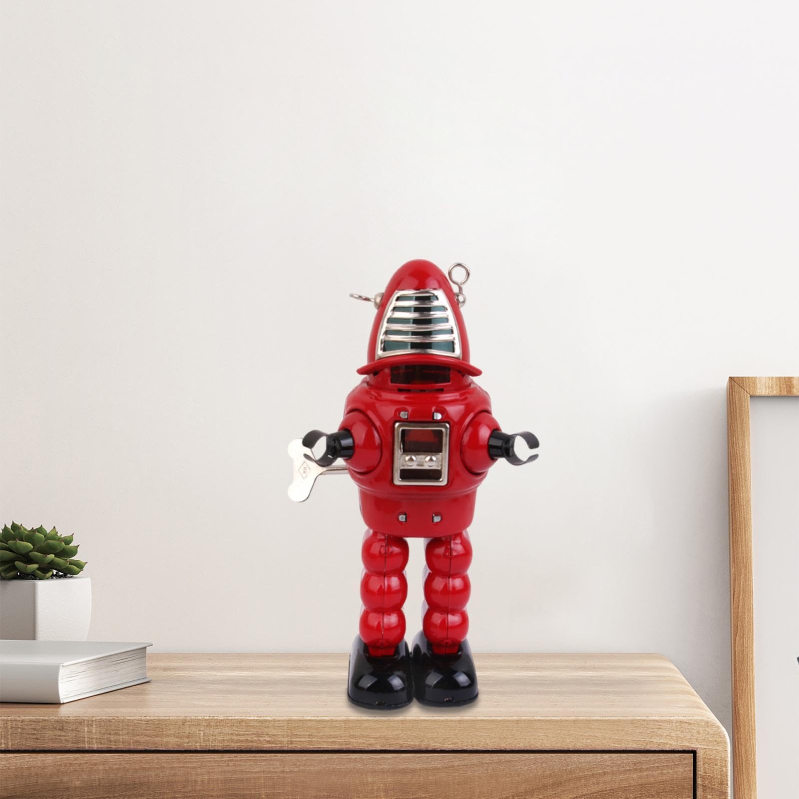Amazon | Generic ヴィンテージロボットブリキおもちゃ、赤 | ロボット