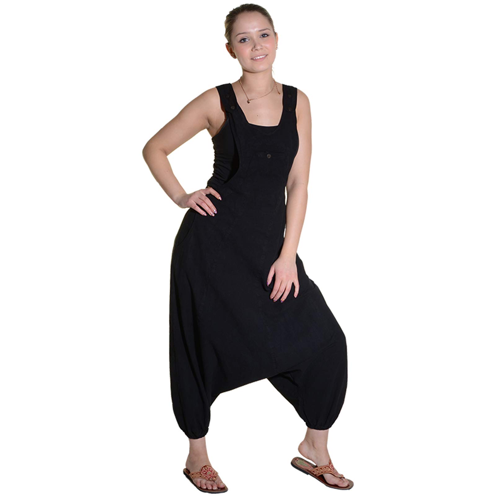 Kunst und Magie Hippie Latzhose Haremshose Hose Psy Goa 70er Overall