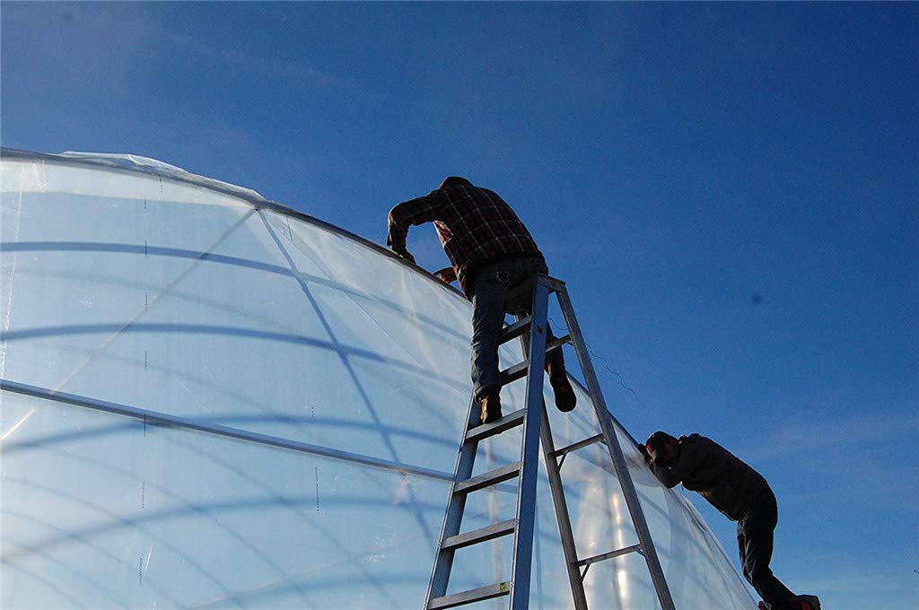 WGE Gewächshaus-Polyethylenfolie 20 Meter Breit (65.6 Fuß) 2-50 Meter Lange Transparente Plastikfolie,20x17m