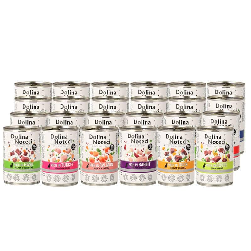 DOLINA NOTECI PREMIUM Mokra karma dla psa bogata w... mix smaków 24 x 400 g EDYCJA LIMITOWANA