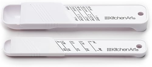 Miniatura 6 de KitchenArt Adjust-A-Teaspoon And Adjust-A-- Juego de cucharada plástico 2 piezas blanco 9 x 35 x 075 pulgadas