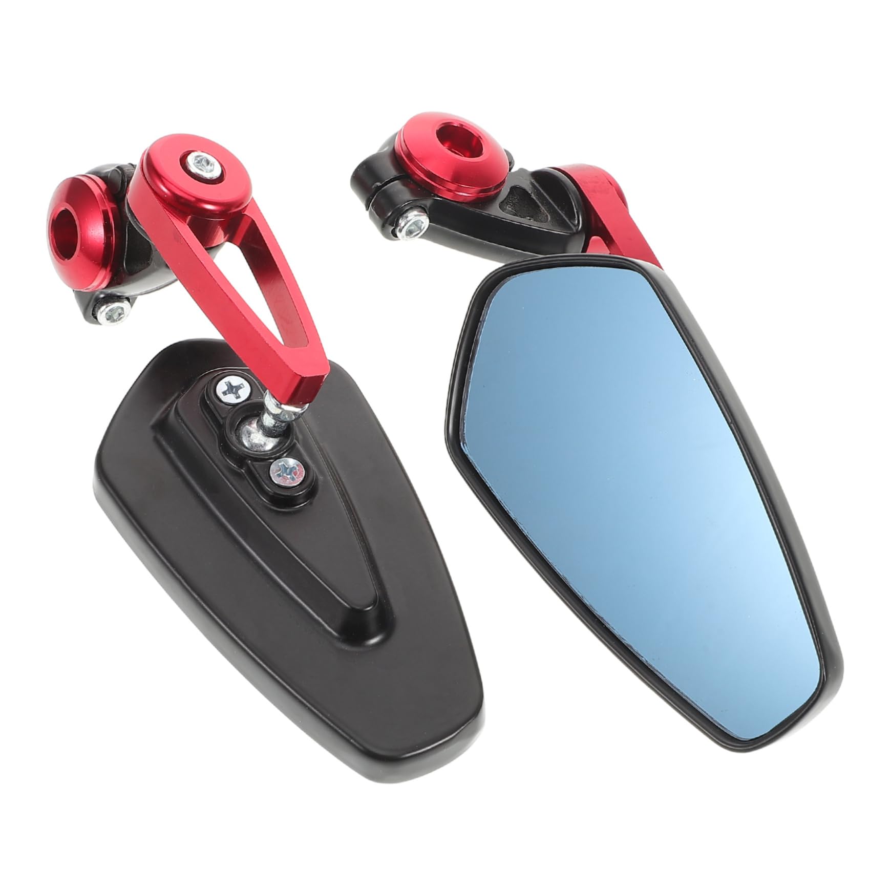 PRETYZOOM Specchietti Angolo in Alluminio Manubrio e Lega Regolabile per di Retrovisori 22mm, Visibilità Migliorata Veicoli Due Ruote per Scooter e Ciclomotori