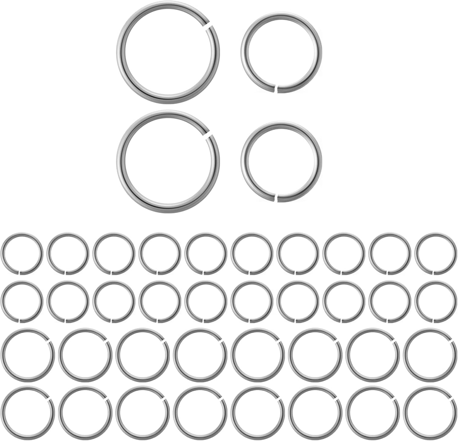 60Pcs Sterling Silver Jump Rings Silver Jump Rings for