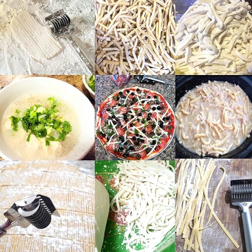 Image of 3-piece Multifunctional Pasta Maker Set, Household Kitchen Noodle Making Tool with Dough Cutter, Capable of Making Vegetable Noodles and Vermicelli for Daily Cooking