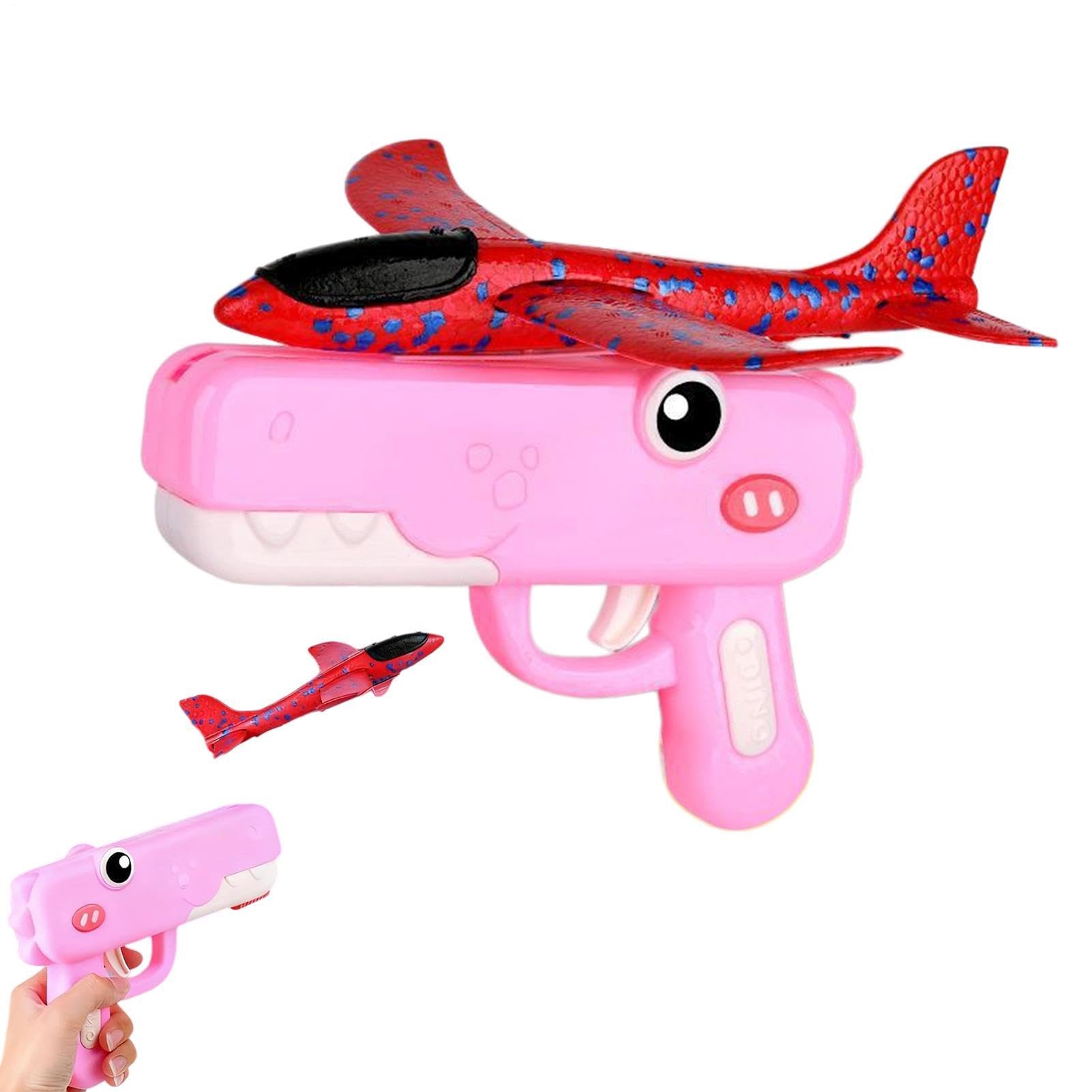Lanzador Planeadores Espuma Dinosaurio, Divertidos Lanzador Aviones Dinosaurios, Nuevos Lanzadores Aviones Espuma Dinosaurio para Niños, Lanzadores Avione Espumas Dinosaurios, para Niños & Niñas