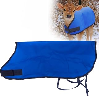 Jeffers Livestock Water Resistant Insulated Calf Blanket 26" – 200G Polyfill Quilted Winter Calf Jacket with Adjustable Straps – Durable Cold Weather Calf Cover – Farm Supplies, Blue 1 Pack