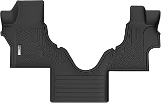 Car Floor Mat for Ford Econoline: for Econoline/E-Series 2025-2007 E150/E250/E350/E450,Custom Fit Front Row Van Floor Liner Interior Vehicle Accessories,Black
