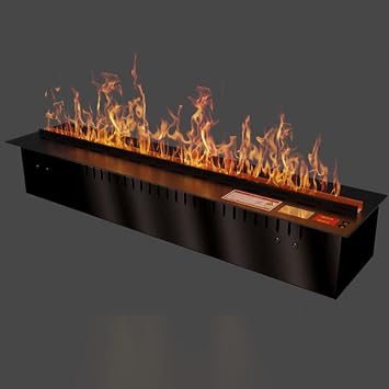 Water Vapor Fireplace with Real Water- Flame Vapour, Multiple Flame Colors and 5 Levels Flame Adjustment, Led Indoor Embedded Touchable Atomized Flame, Multicolor-app 0.7m