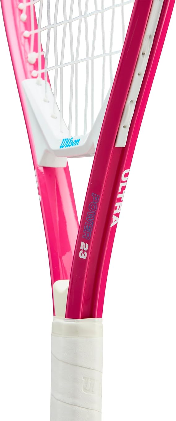 Wilson Ultra Power 23 Junior Recreational Tennis Racket - Pink/White/Blue