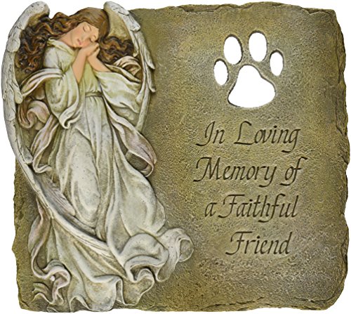 Joseph Studio 63970 - Placa de Piedra para jardín con versículo en Memoria Amorosa de un Amigo...