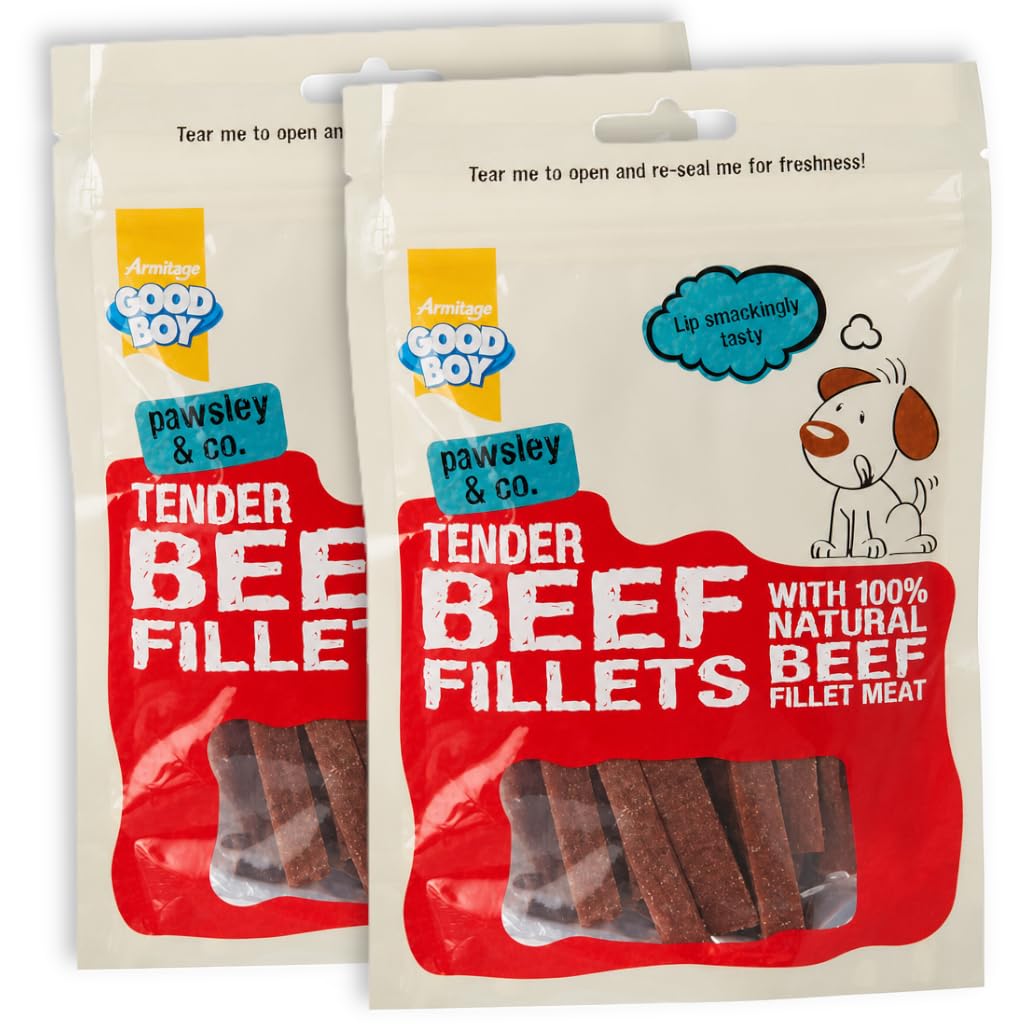 2x 80g Good Boy Tender Beef Fillets – Bundled by GetInStyle Shop