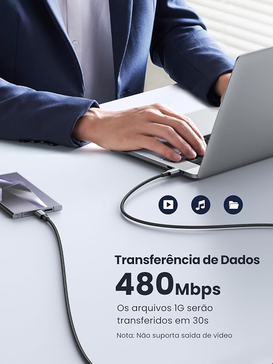 Ugreen Type-C to Type-C 100 W Fast Charging and Data Cable 1 Meter