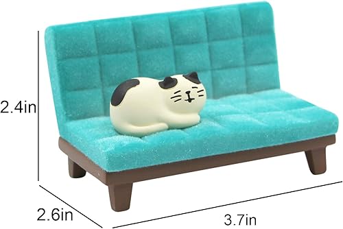 Miniatura 7 de Eilova Orityle Lindo gato animal teléfono celular soporte para escritorio sofá miniatura soporte de teléfono inteligente muelle de montaje para