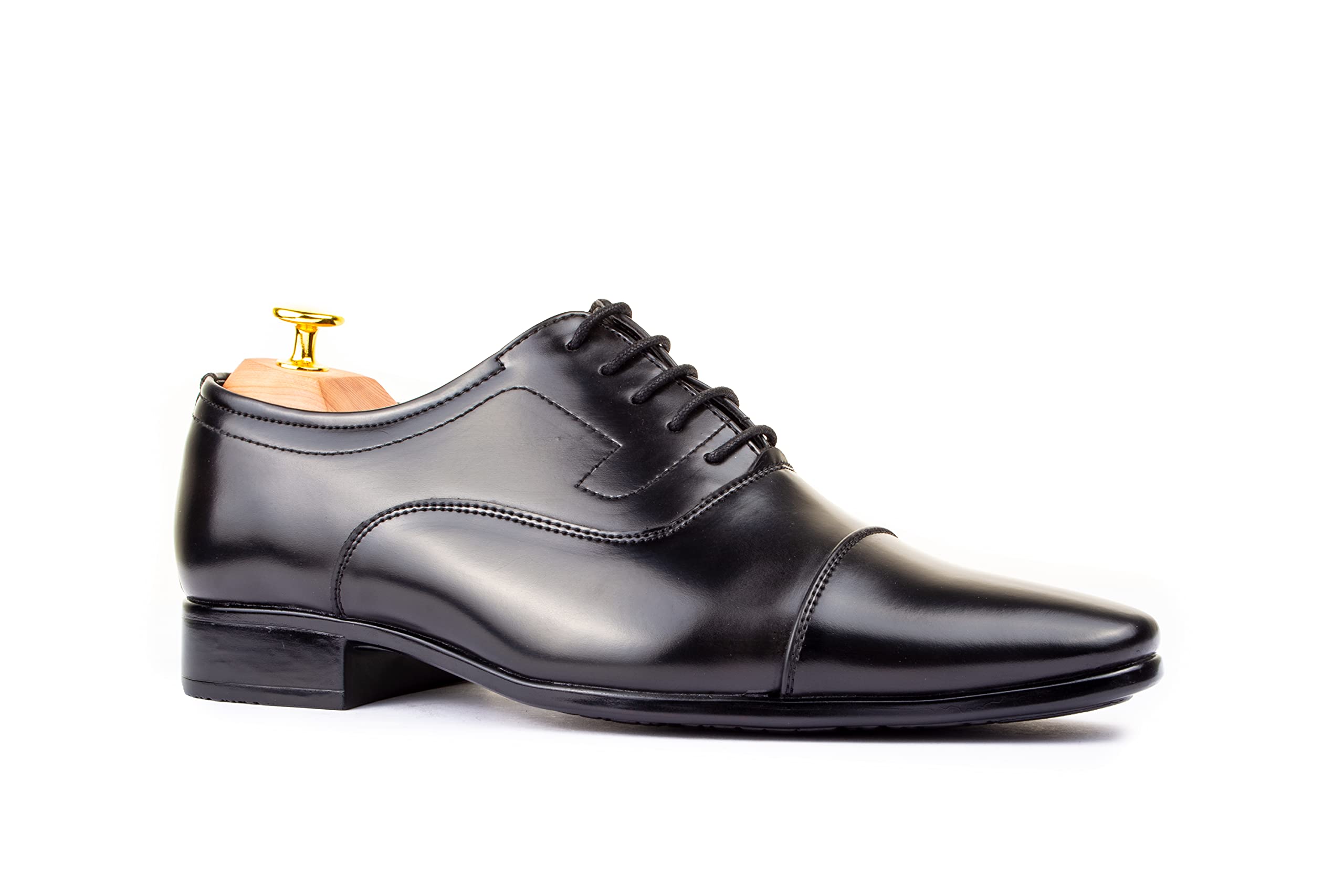 CLIFF FJORD 3002 Mens Faux Leather Lace Up Hand Made Formal Oxford Shoes | Black | UK 10 (B095XZ2121) Amazon Price History, Amazon Price Tracker