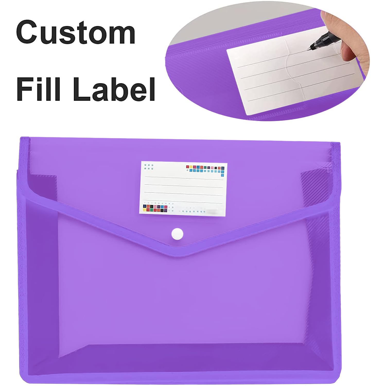 Snapklik.com : YoeeJob Plastic File Folders Legal Size Expandable ...