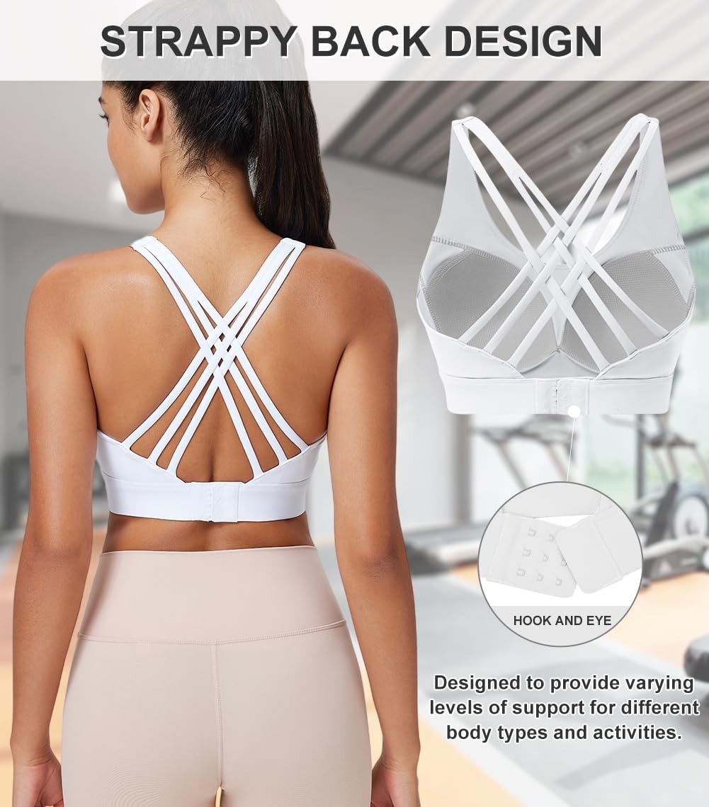 High Impact Sports Bra for Women High Support Molded Cups Strappy Women’s Sports Bra for Workout,Training and Running - Image 5