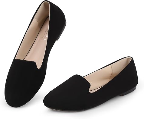 MUSSHOE Flats Shoes for Women Slip on Round Toe Comfortable Womens Flats Ballet Flats Shoes Loafers